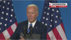 Biden says there's 'no indication' he's slowing down in post-NATO Summit news conference