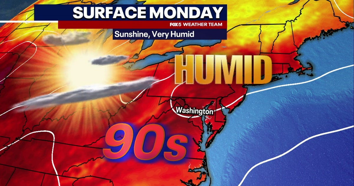 Hot, humid Monday across DC region with highs in the upper-90s | FOX 5 DC