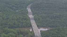 American Legion Bridge crash causes major delays Tuesday