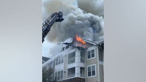 Maryland 4-story building fire displaces 24 apartments