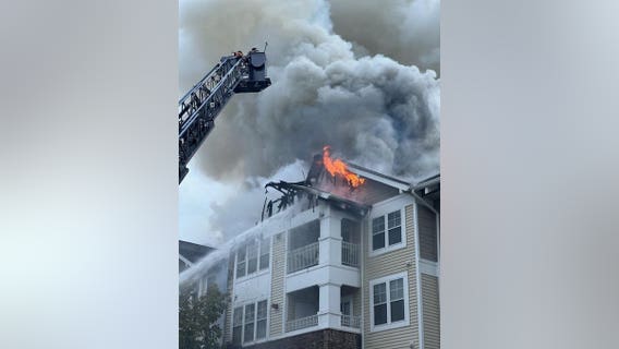 Maryland 4-story building fire displaces 24 apartments