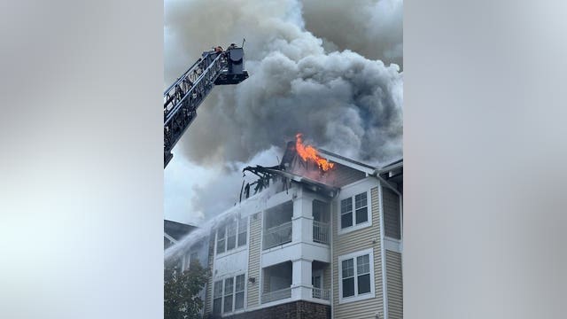 Maryland 4-story building fire displaces 24 apartments