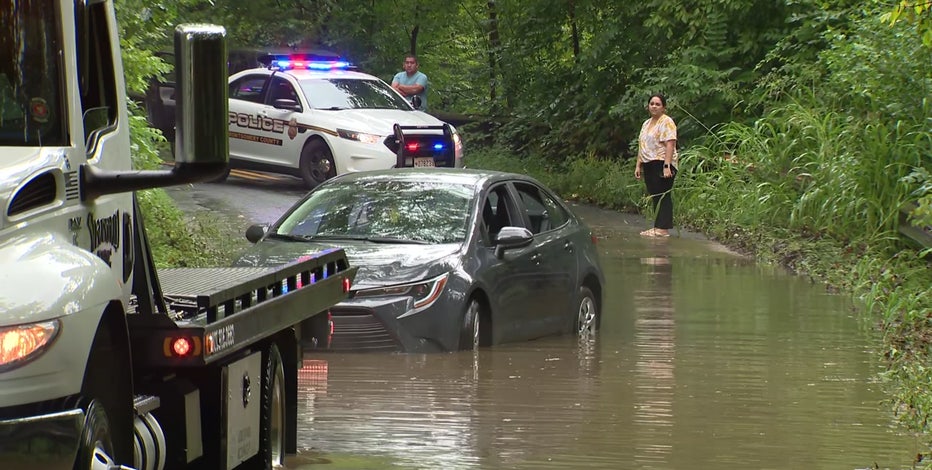 Debby’s remnants flood roadways, strand vehicles in Maryland