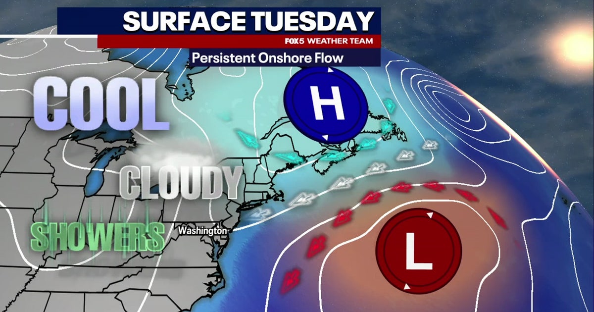 Showers and cooler temperatures expected across DC region Tuesday | FOX ...