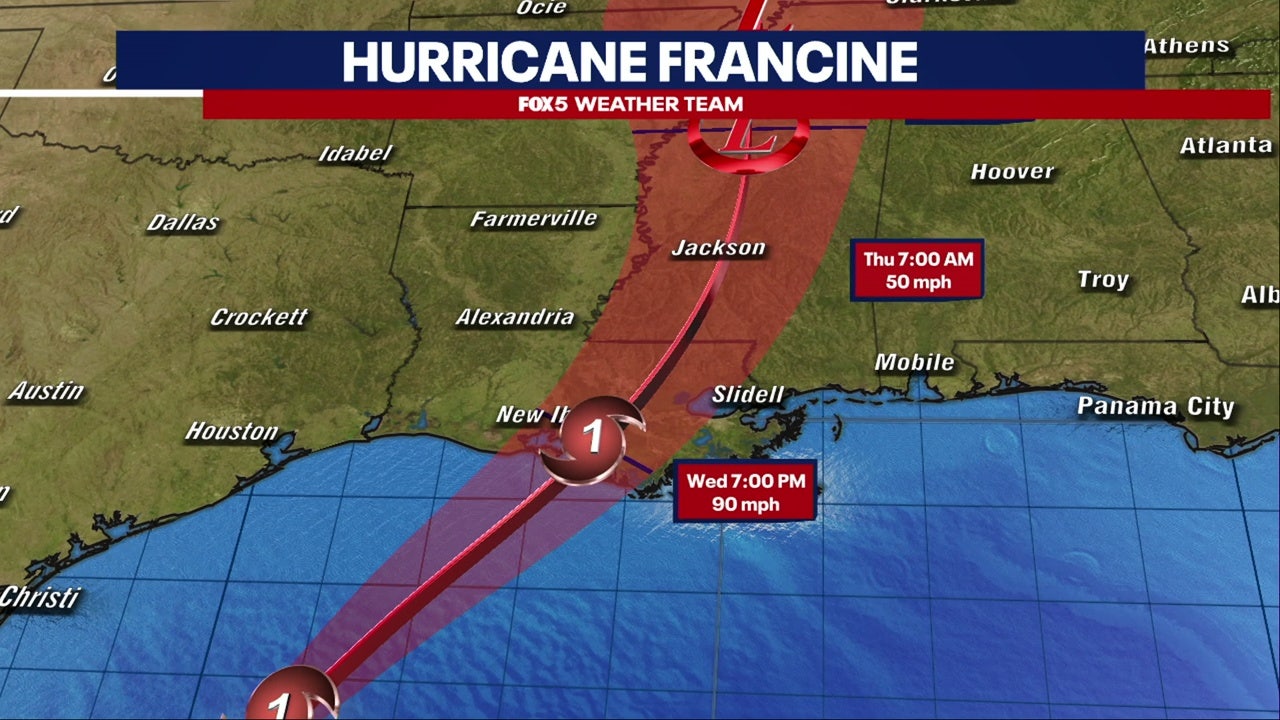 Will Hurricane Francine impact DC region?