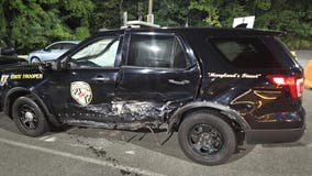 Suspected DUI driver crashes into 2 patrol cars and Montgomery County firefighter: police