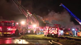 Flames, smoke persist as fire at vacant Silver Spring elementary school continues to burn