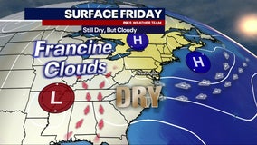 Francine remnants bring Friday the 13th clouds to DC region