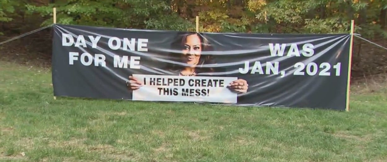 Kamala Harris sign raises concern in Virginia