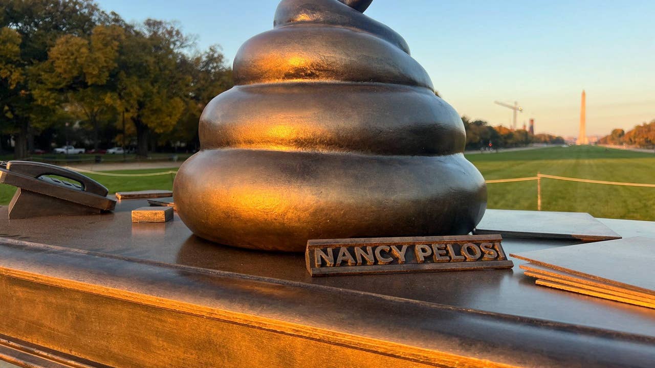 Huge Bronze Poop Statue 'honoring' Jan. 6 Rioters Appears On Capitol ...