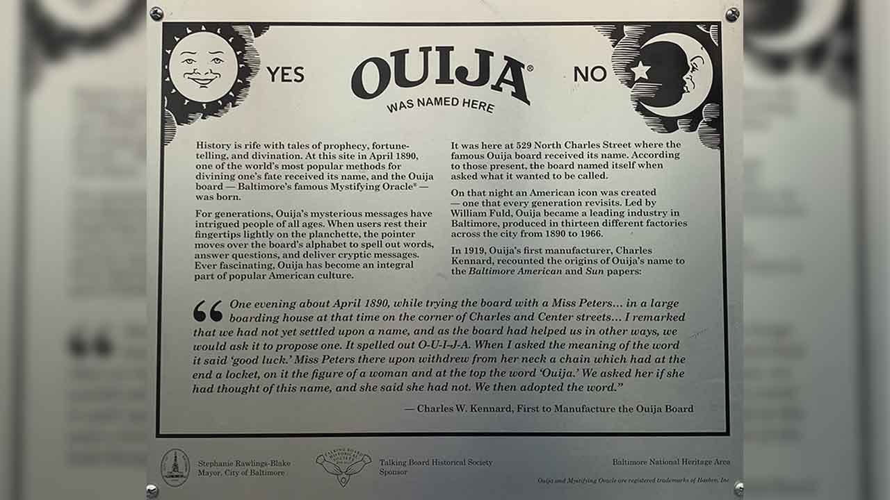 Ouija Board named itself in Baltimore where 7-Eleven now stands
