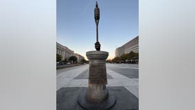 Tiki torch statue goes up in DC, joining Pelosi poop desk 'honoring' Trump supporters