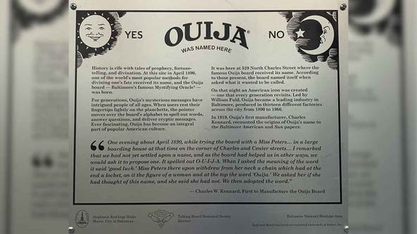 Ouija Board named itself in Baltimore where 7-Eleven now stands, legend says