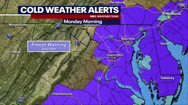 Warm temperatures return to DC region for weekend and into next week
