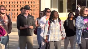 Dozens gather at Salisbury University in response to alleged hate crime