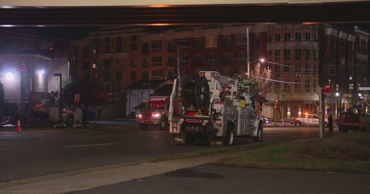 Wires down from Arlington crash causes road closure | FOX 5 DC
