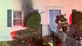 Firefighter hurt after blaze at DC home under construction