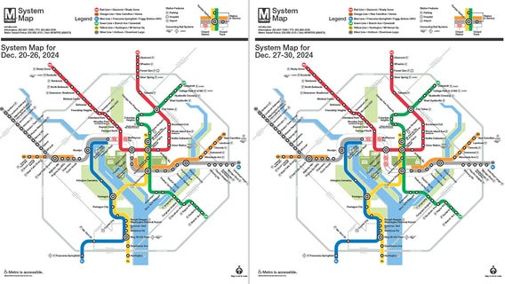 Metro closes some downtown stations for maintenance until December 30