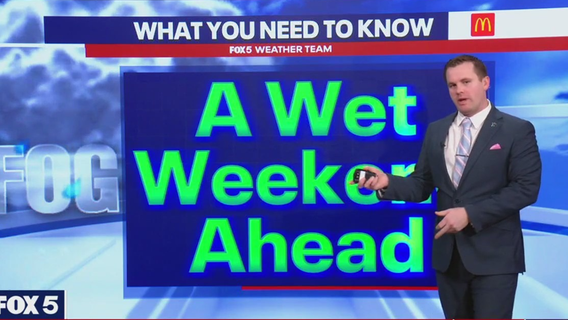 DC weekend weather: Rain Saturday, brighter skies and 60s expected Sunday