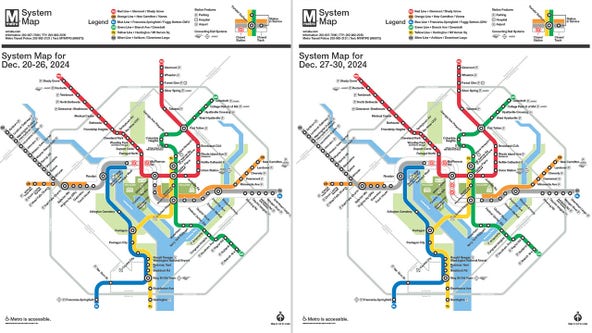 Metro closes some downtown stations for maintenance until December 30