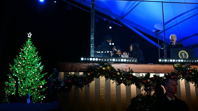 President Biden kicks off holidays with National Christmas Tree Lighting for final time