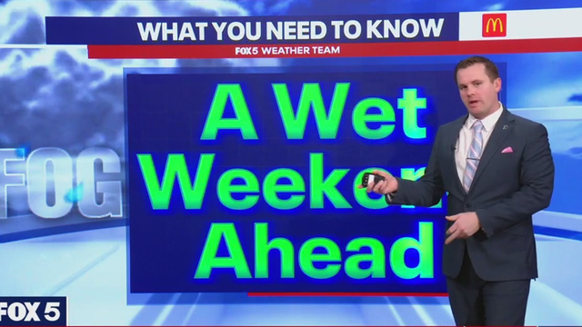 DC weekend weather: Rain Saturday, brighter skies and 60s expected Sunday