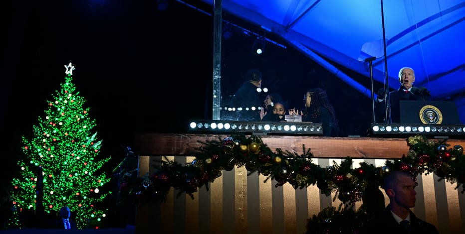 President Biden kicks off holidays with National Christmas Tree Lighting for final time