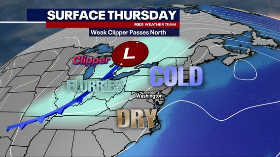 Frigid Thursday brings bitter cold, school delays to DC region
