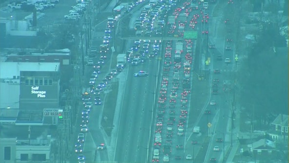 Crashes on I-295 block lanes, slow commutes in DC