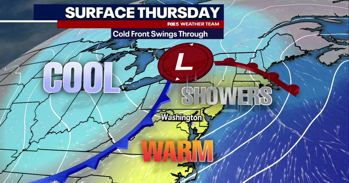 DC weather: Cloudy, showers Thursday with highs in the upper-60s | FOX 5 DC