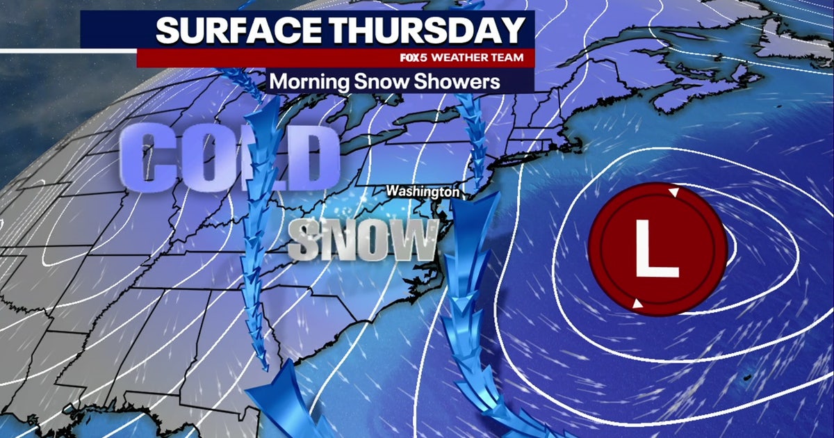 Snow showers, bitter cold temperatures Thursday across DC region | FOX 5 DC