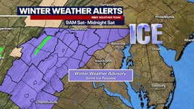 Winter weather alerts: Snow flurries spotted across DC, Maryland & Virginia