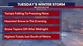 Winter storm hits DC: Snow, ice causing hazardous travel conditions