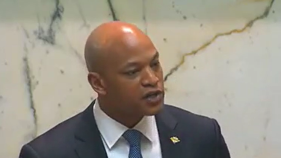 Maryland Gov. Wes Moore delivers 'State of the State' address as anti-Trump protests rage nearby