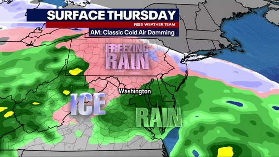 Wintry mix disrupts Thursday commute, leads to school delays