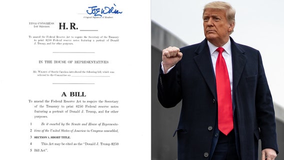 Trump $250 Bill Act: Republican lawmaker wants president on new federal reserve note