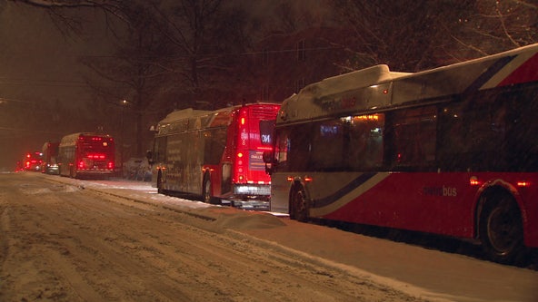 Metrobus operating under severe snow plan Wednesday