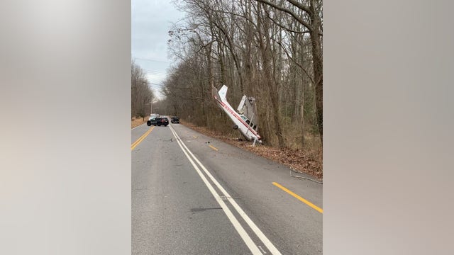 18-year-old pilot crashes single-engine plane along Maryland road