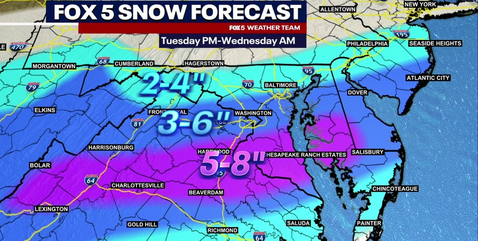 DC snow forecast: Winter Storm Warnings as DMV prepares for heavy snowfall