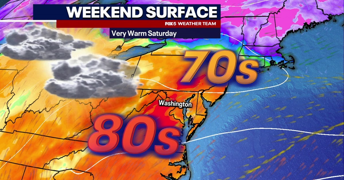 DC weather: Scattered showers Friday, warm Saturday, chance of Sunday ...