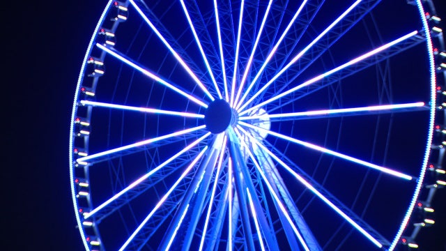 Capital Wheel at National Harbor unveils new state-of-the-art lighting