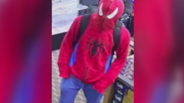 Police say suspect dressed as Spider-Man stole $10K worth of game cards from Fairfax shop
