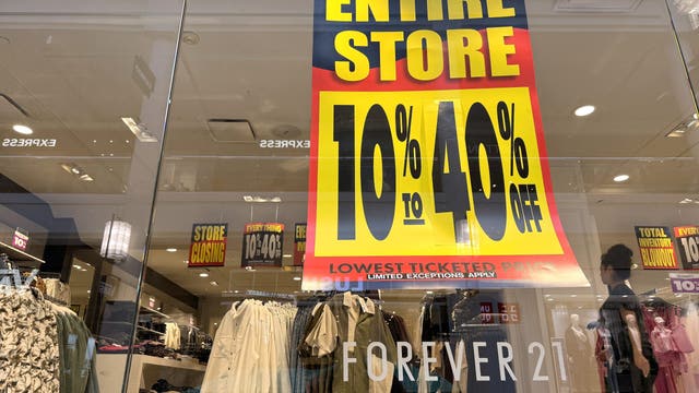 Retailer Forever 21 files for bankruptcy for second time in 6 years