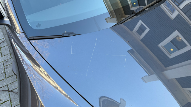 Swastika keyed into parked Tesla in Arlington County, Trump sends warning to vandals