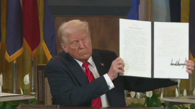 President Trump signs executive order to dismantle Department of Education