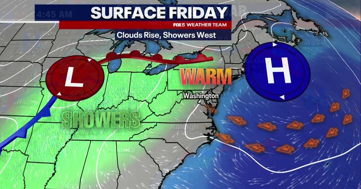 DC weather: Mild Friday with chance for scattered evening showers | FOX ...