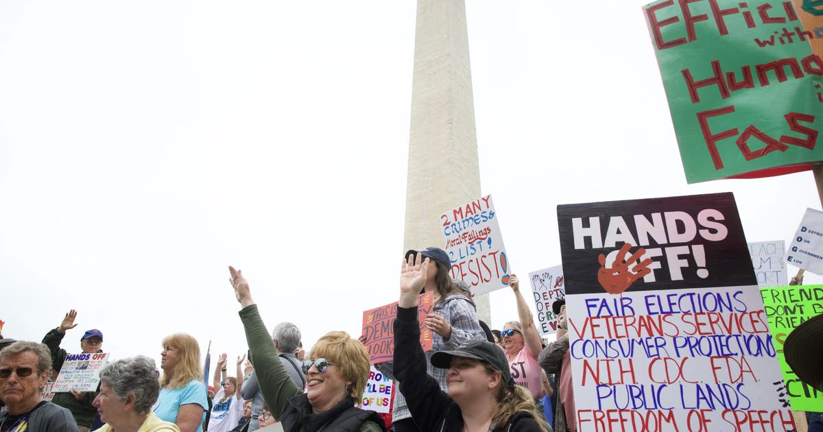 Thousands gather at 'Hands Off!' rally in Washington, D.C. | FOX 5 DC