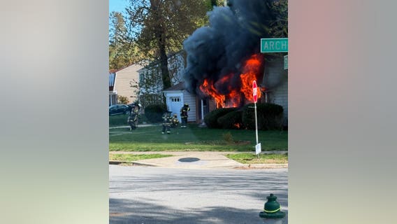 6 firefighters hospitalized after battling Maryland house fire