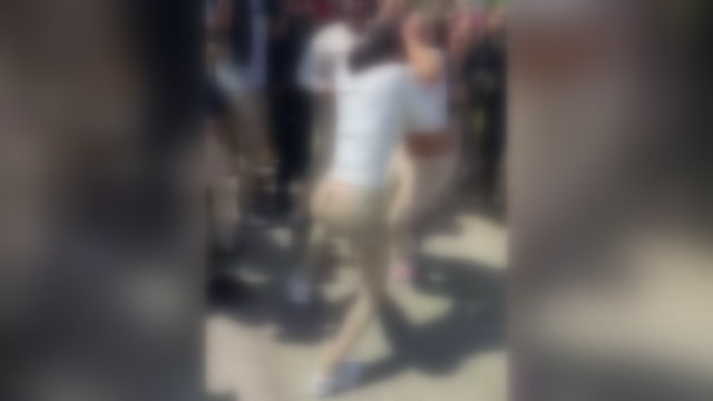 FOX 5 Exclusive: Video shows students in massive brawl at bus stop; Oxon Hill residents outraged