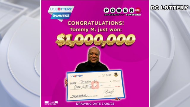 DC man wins $1 million Powerball prize after dream prediction